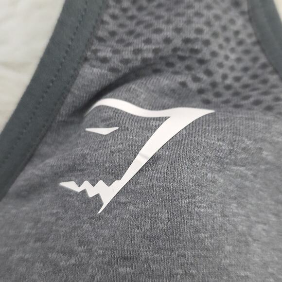 Gymshark Gray Racerback Seamless Padded Sports Bra - Picture 7 of 9